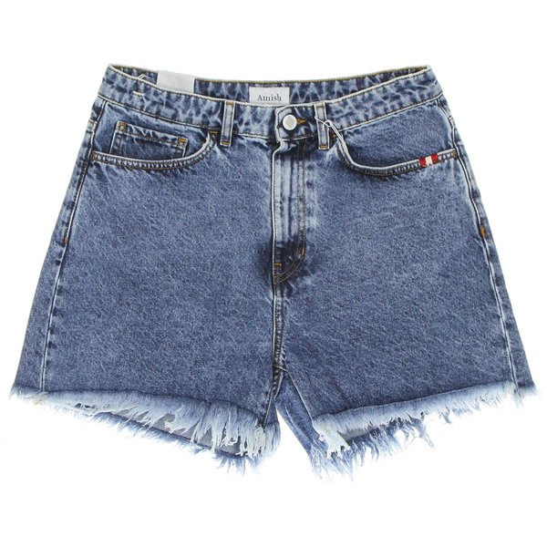 Jeans Corto Donna Short Ivy Amish Denim Real Stone-image