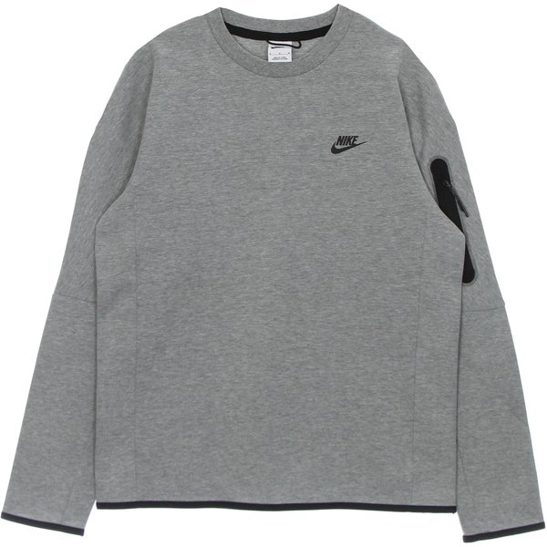 Felpa Leggera Girocollo Uomo Sportswear Tech Fleece Dk Grey Heather/Black-image