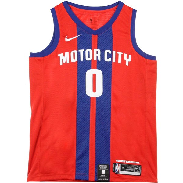 Canotta Basket Uomo Nba Swingman Jersey City Edition No 0 Andre Drummond Detpis University Red