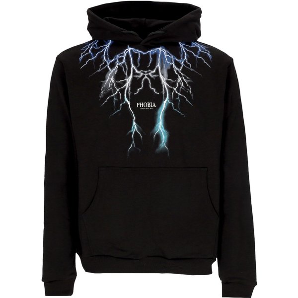 Felpa Leggera Cappuccio Uomo Lightning Hoodie Black/Blue/Grey/Lightblue-image