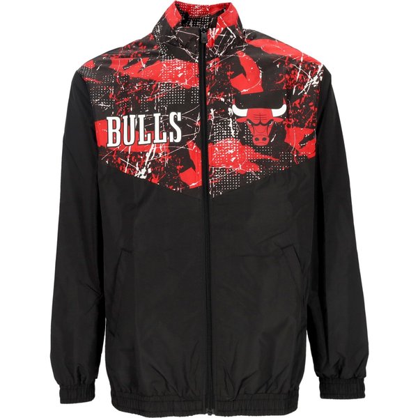 Giacca Tuta Uomo Nba All Over Print Panel Track Jacket Chibul Black/Front Door Red-image