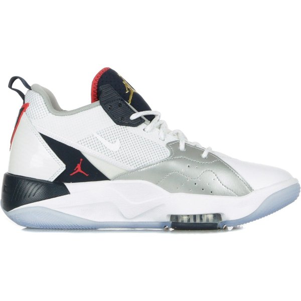 Scarpa Alta Uomo Jordan Zoom 92 White/obsidian/true Red/metallic Silver