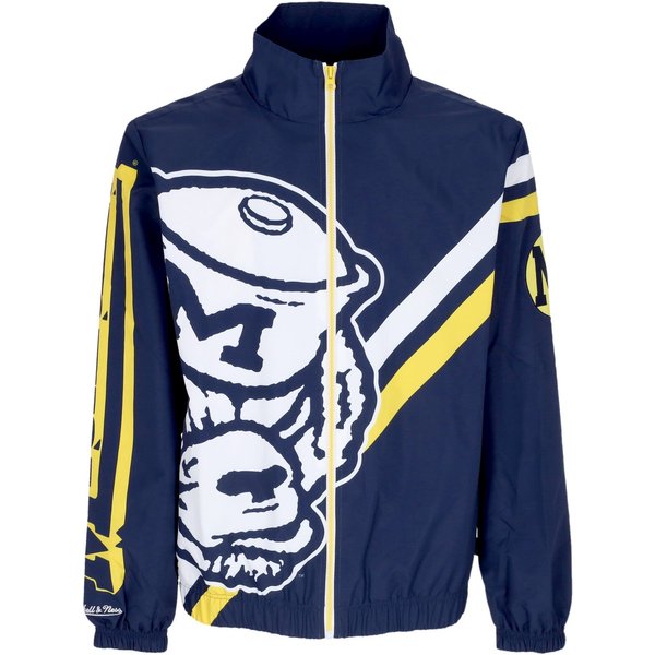 Giacca a Vento Uomo Ncaa Exploded Logo Warm Up Jacket Micwol Navy