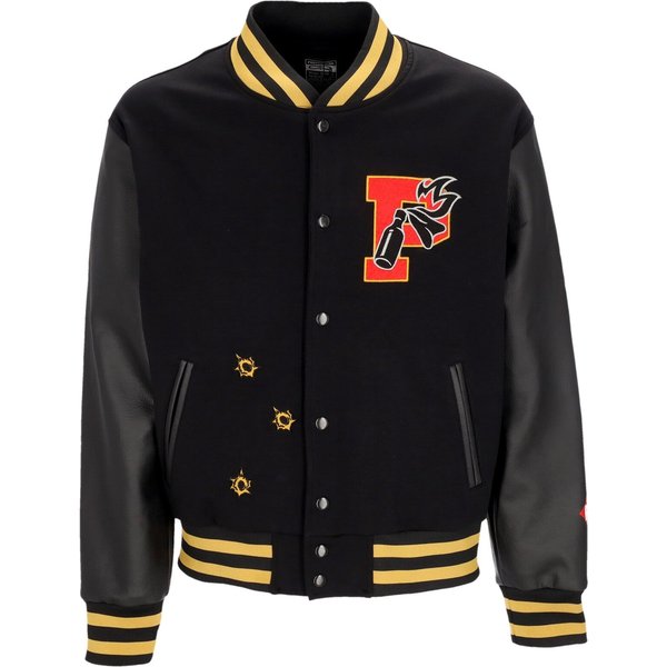 Giubbotto College Uomo Molotov Varsity Black-image