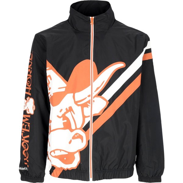 Giacca a Vento Uomo Ncaa Exploded Logo Warm Up Jacket Texlon Black