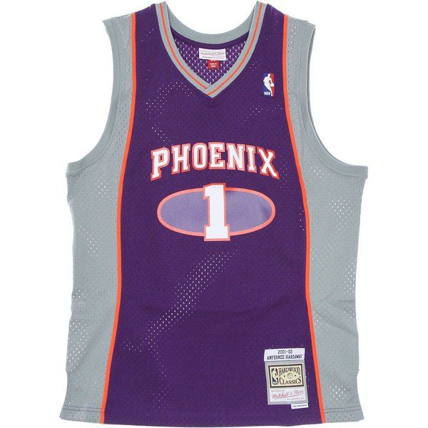 Canotta Basket Uomo Nba Swingman Jersey Hardwood Classics No 1 Penny Hardaway 2001-02 Phosun Purple/Original Team Colors-image