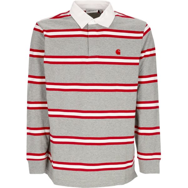 Polo Manica Lunga Uomo L/S Tork Rugby Shirt Grey Heather-image