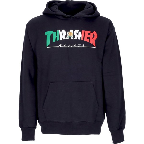 Felpa Cappuccio Uomo Mexico Hoodie Black