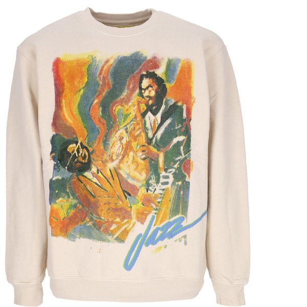 Felpa Girocollo Uomo Jazz Night Crewneck Coconut