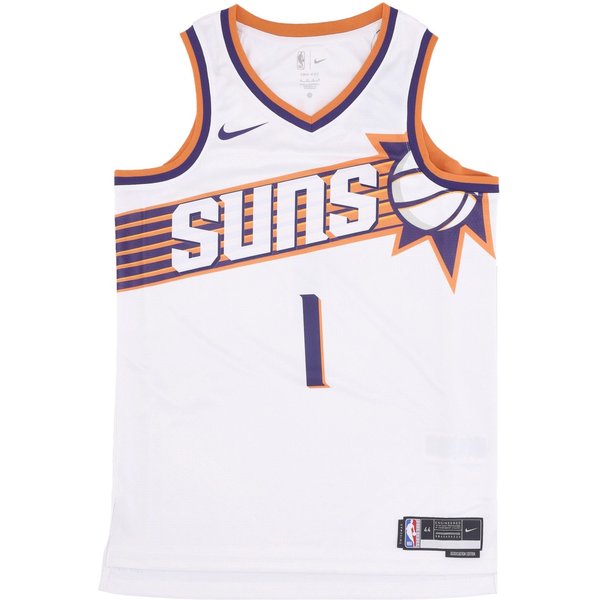 Canotta Basket Uomo Nba Dri Fit Swingman Jersey No 1 Devin Booker Phosun White-image