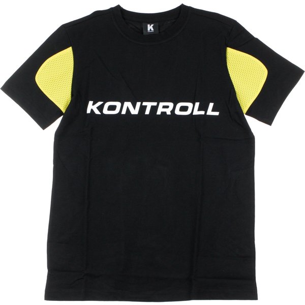 Maglietta Uomo Kontroll Tee Omini Black/Yellow Lemon-image
