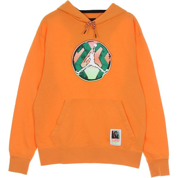 Felpa Cappuccio Uomo Sport Dna Washed Pullover Hoodie Atomic Orange-image