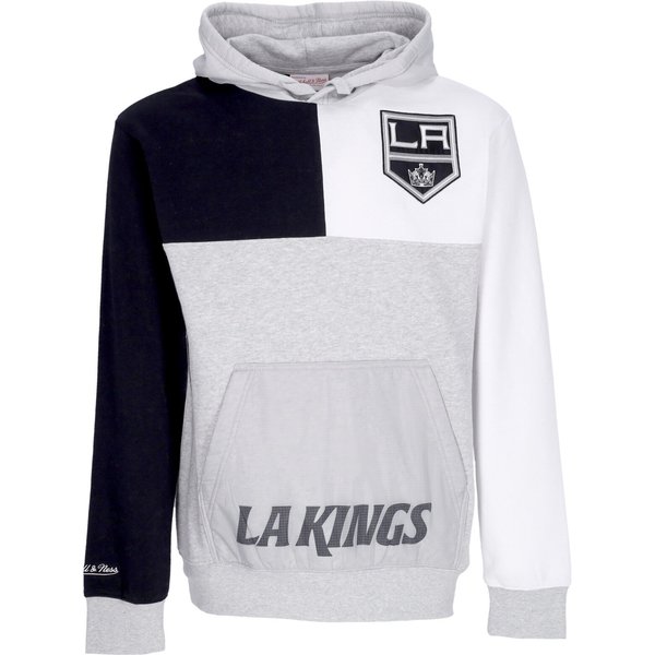 Felpa Cappuccio Uomo Nhl Tie Breaker Fleece Hoodie Loskin Grey Heather/Black-image
