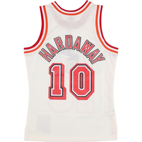 Canotta Basket Uomo Nba Off White Team Color Swingman Jersey Hardwood Classics 1996 No 10 Tim Hardaway Miahea Off White