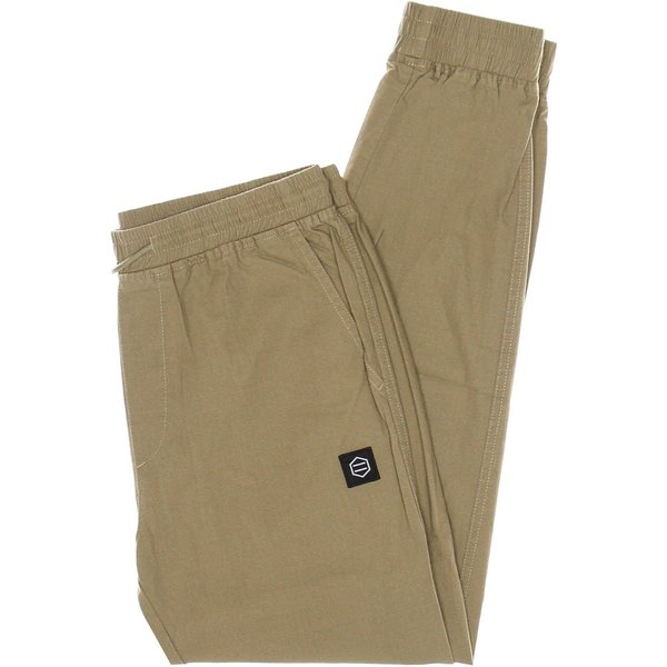 Pantalone Lungo Uomo Jogger Ripstop Beige-image