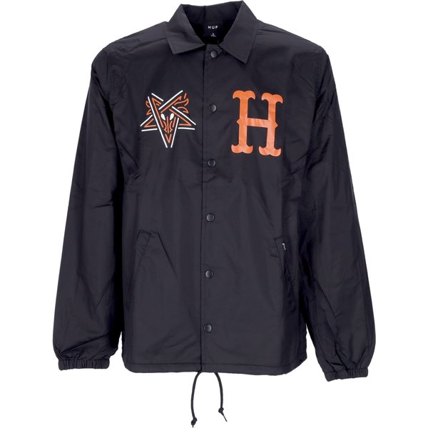 Giacca Coach Jacket Uomo Split Coaches Jacket X Thrasher Black-image