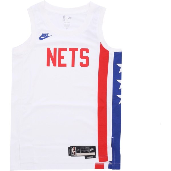 Canotta Basket Uomo Nba Dri-Fit Swingman Jersey Hwc B22 Bronet White/Rush Blue-image