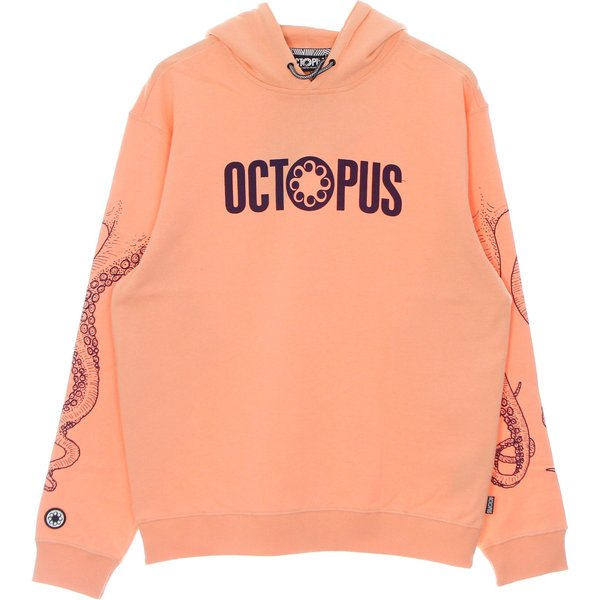Felpa Leggera Cappuccio Uomo Outline Logo Hoodie Peach