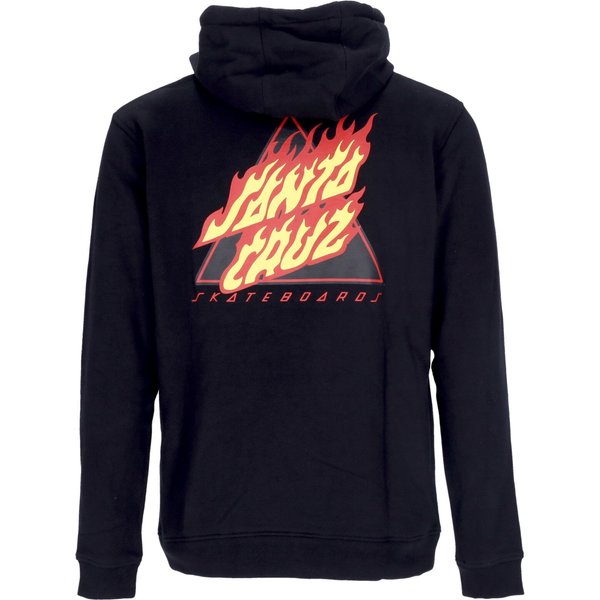 Felpa Cappuccio Uomo Flamed Not A Dot Hood Black-image