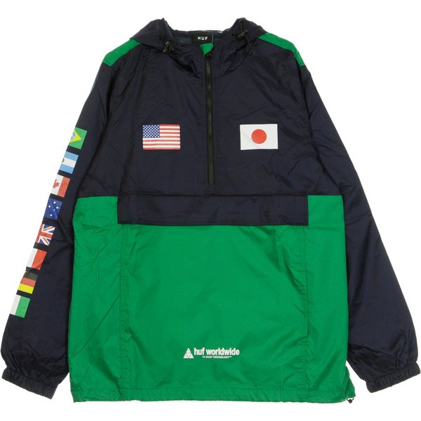 Giacca A Vento Infilabile Uomo Flags Anorak Jacket French Navy-image