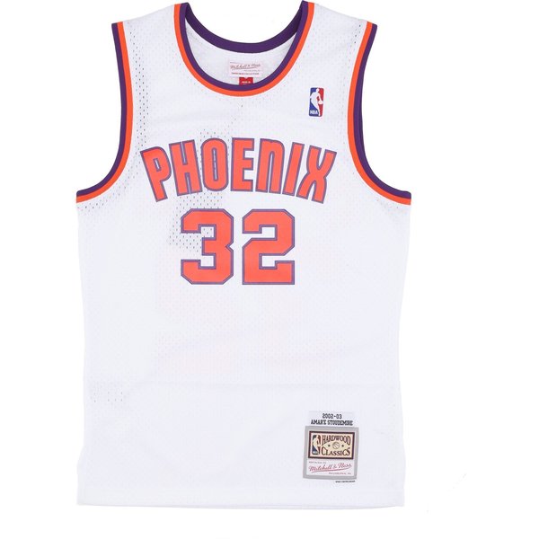 Canotta Basket Uomo Nba Alternate Jersey Hardwood Classics No 32 Amar'e Stoudemire 2002-03 Phosun White/Original Team Colors-image