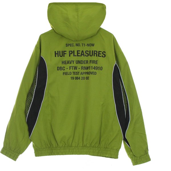 Giacca Tuta Cappuccio Uomo Darton Track Jacket X Pleasures Green-image