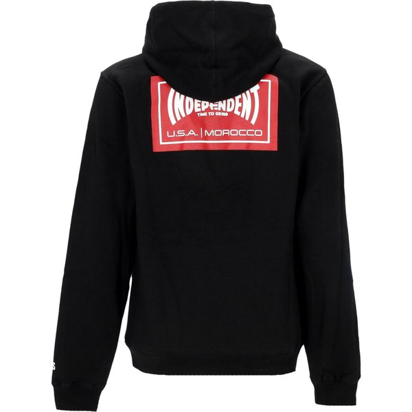 Felpa Cappuccio Uomo Indy Label Hoodie Black-image
