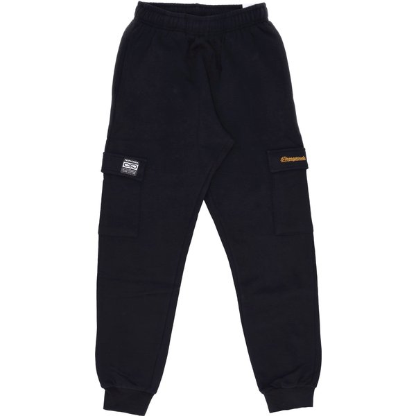 Pantalone Tuta Felpato Uomo Signature Cargo Sweat Pant Black-image