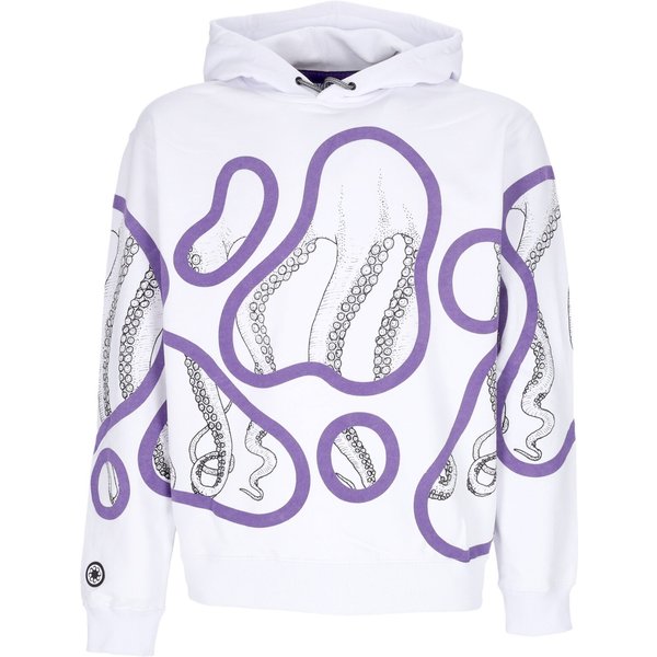Felpa Leggera Cappuccio Uomo Stained Hoodie White-image