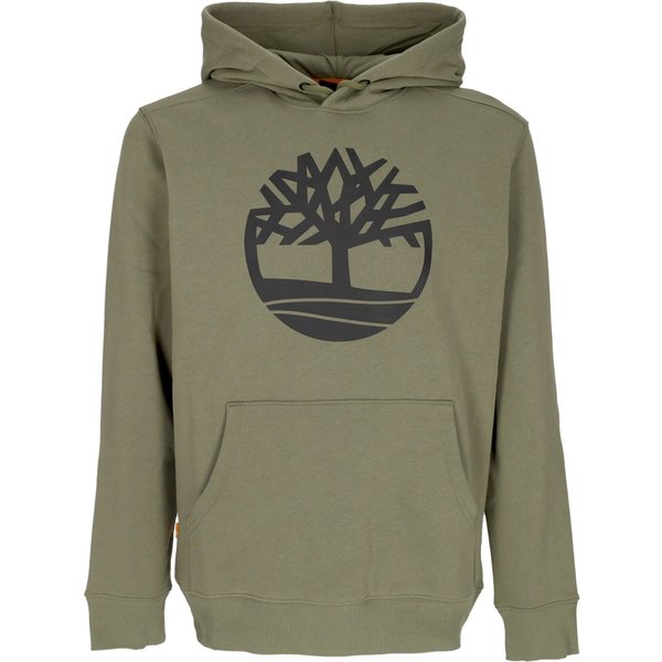 Felpa Cappuccio Uomo Tree Logo Hoodie Cassel Earth/Black-image