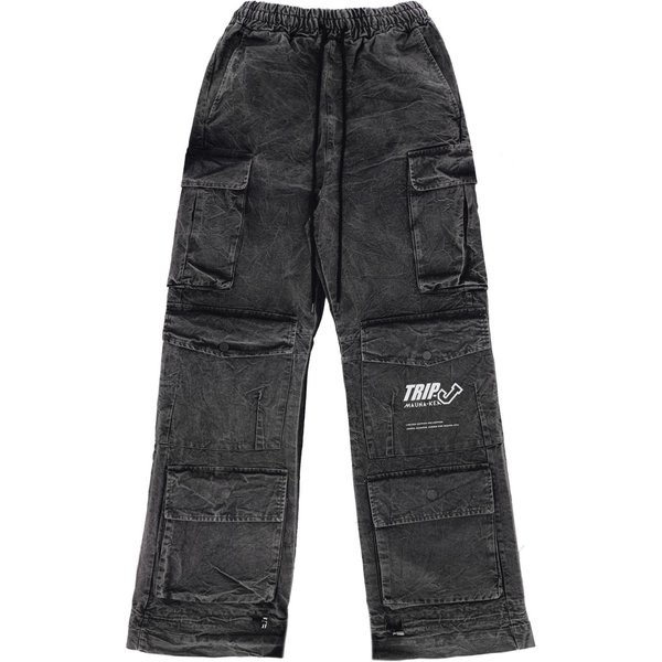 Pantalone Lungo Uomo Over Cargo Pants X Triple J Black Heather-image
