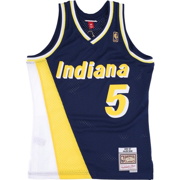Canotta Basket Uomo Nba Swingman Jersey Hardwood Classics No 05 Jalen Rose 1996-97 Indpac Original Team Colors-image