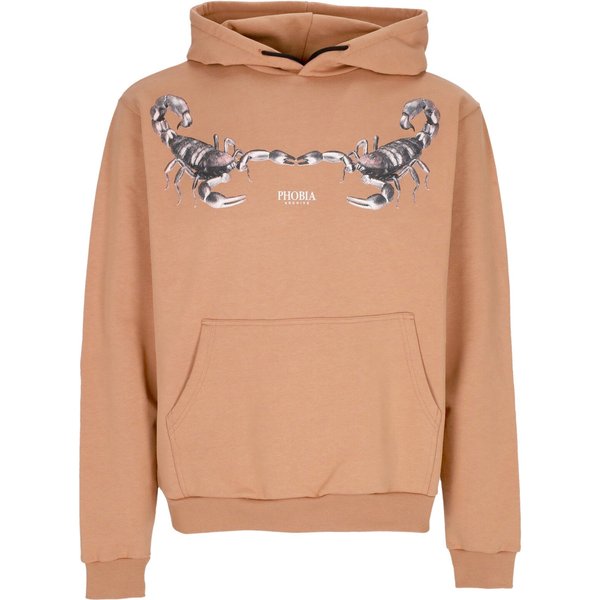 Felpa Leggera Cappuccio Uomo Scorpion Hoodie Terracotta/Grey-image
