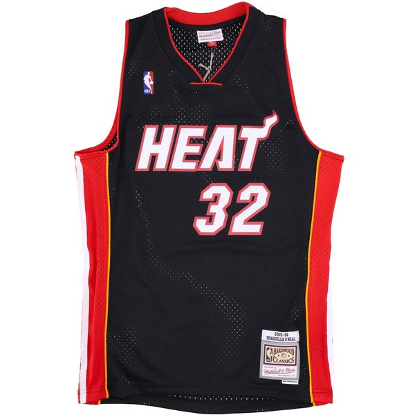 Canotta Basket Uomo Nba Swingman Jersey Hardwood Classics No 32 Shaquille O'neal 2005-06 Miahea Original Team Colors-image
