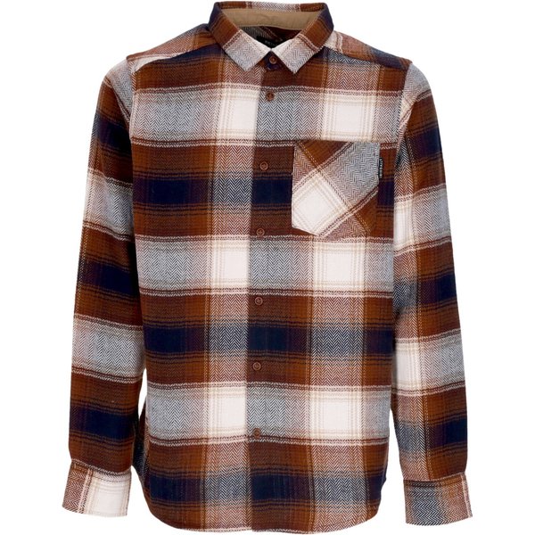 Camicia Manica Lunga Uomo Young Fella Shirt Navy/Brown-image