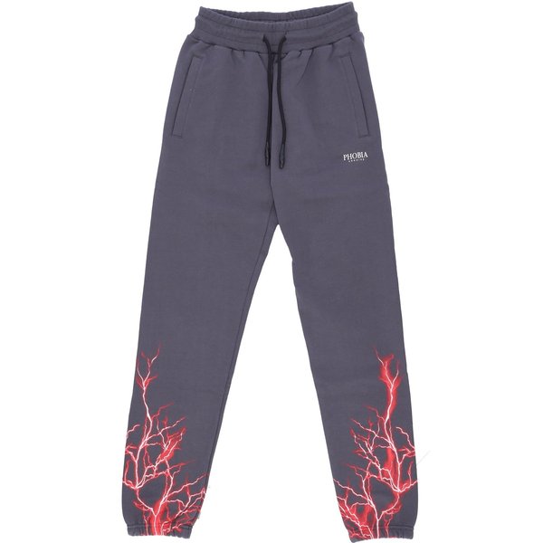 Pantalone Tuta Leggero Uomo Lightning Pants Grey/Red-image
