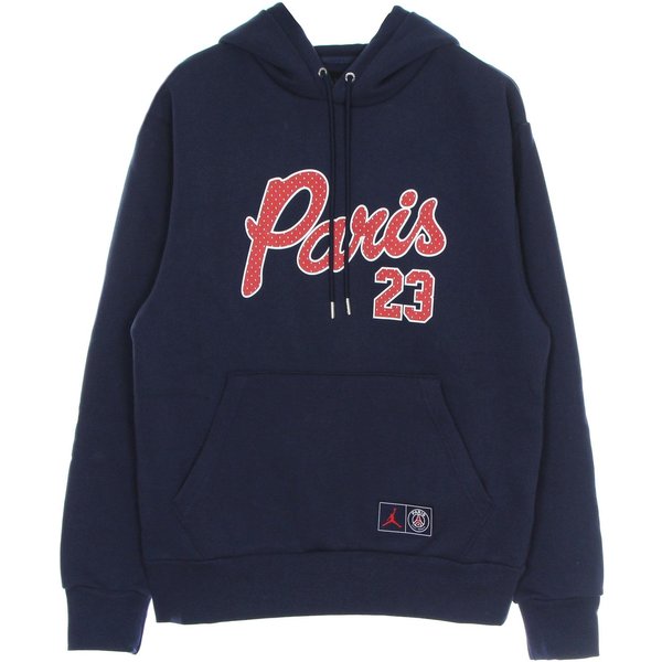 Felpa Cappuccio Uomo Paris Saint Germain Statement Fleece Po Hoodie Midnight Navy-image