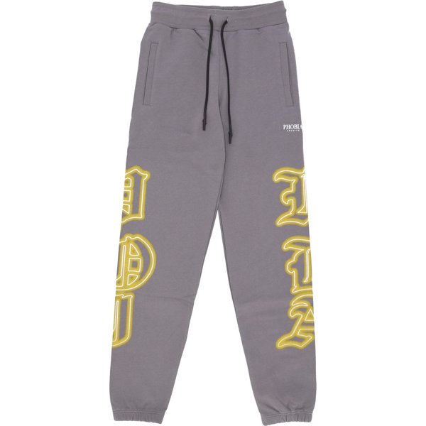 Pantalone Tuta Leggero Uomo Gothic Sk Print Pant Grey