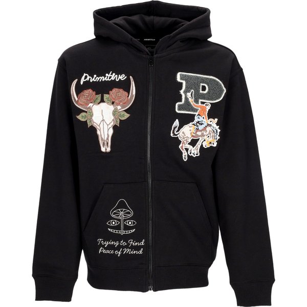 Felpa Cappuccio Zip Uomo Badlands Zip Hoodie Black