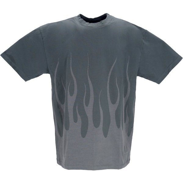 Maglietta Uomo Corrosive Flames Tee Balsam Green