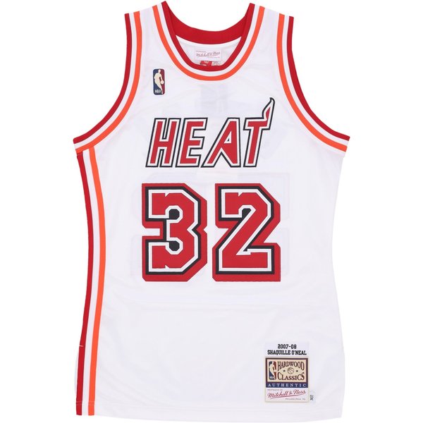 Canotta Basket Uomo Nba Hwc Jersey 2007 No 32 Shaquille O'neal Miahea White/Original Team Colors-image