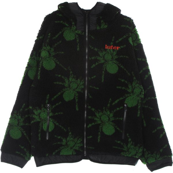 Felpa Cappuccio Zip Uomo Spider Fur Zip Hoodie Black-image