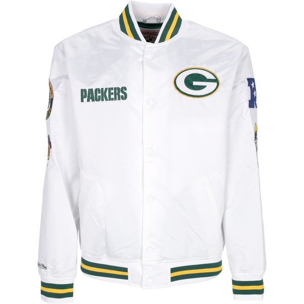 Giubbotto Bomber Uomo Nfl Hometown Lw Satin Jacket Grepac White