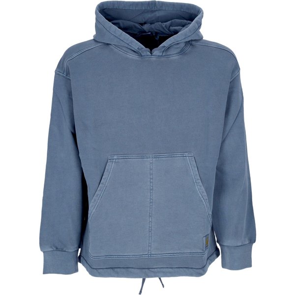 Felpa Leggera Cappuccio Uomo Hooded Arling Sweatshirt Storm Blue Garment Dyed-image