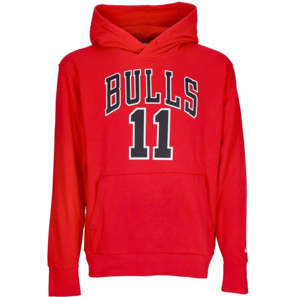 Felpa Cappuccio Uomo Nba Essential Fleece Hoodie No 11 Demar Derozan Chibul University Red-image