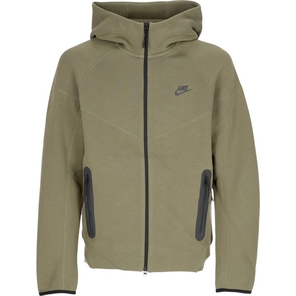 Felpa Leggera Cappuccio Zip Uomo Tech Fleece Full-zip Windrunner Hoodie Medium Olive/black