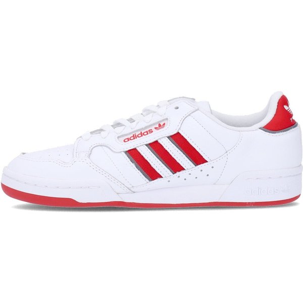 Scarpa Bassa Uomo Continental 80 Stripes Cloud White/Collegiate Red/Grey Three-image