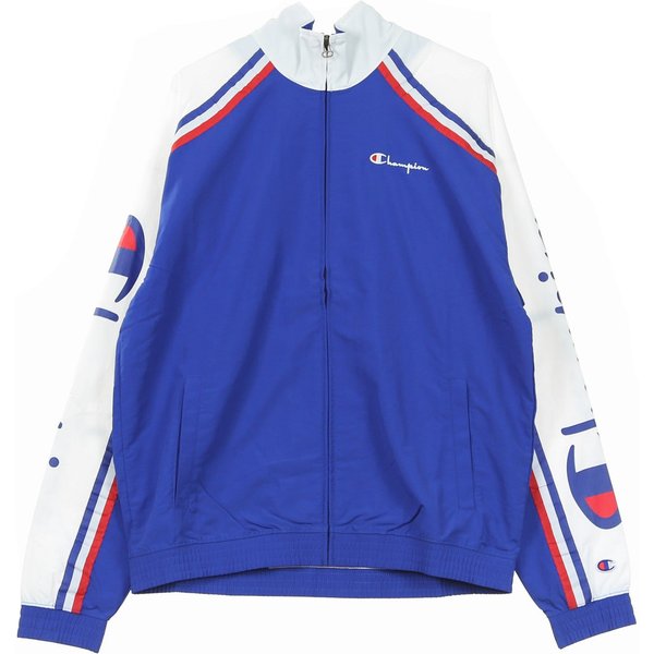 Giacca A Vento Uomo Track Top Full Zip Blue/White-image