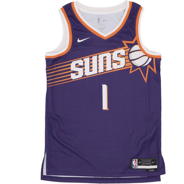 Canotta Basket Uomo Nba Dri Fit Swingman Jersey No 1 Devin Booker Phosun New Orchid-image