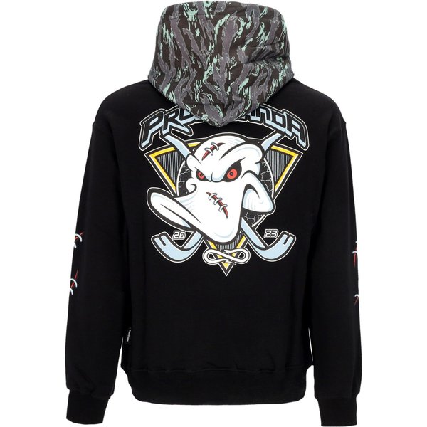 Felpa Leggera Cappuccio Uomo Triangle Pain Hoodie Black-image